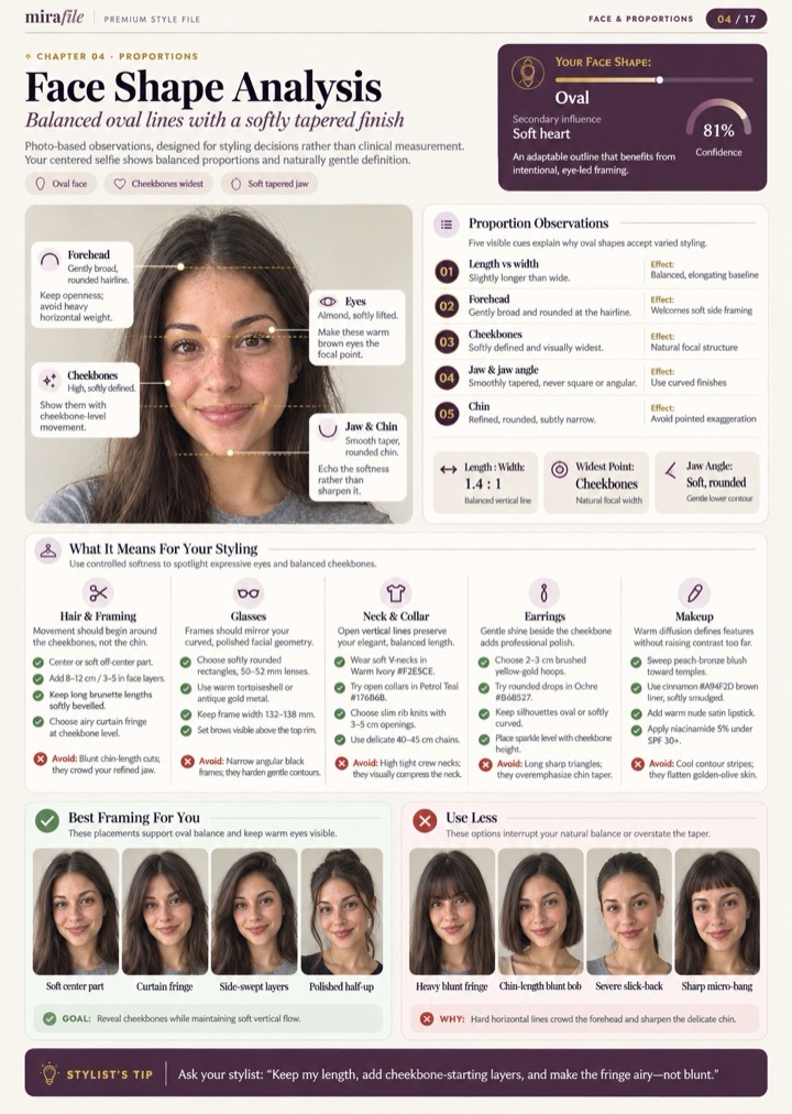 Sample page 04: Face Shape Analysis